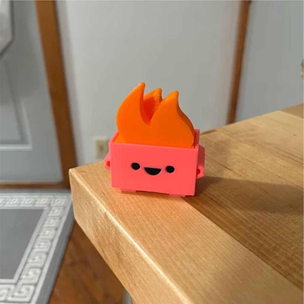 Title 4, 3D Printing Small Fireman Fire Dustbin