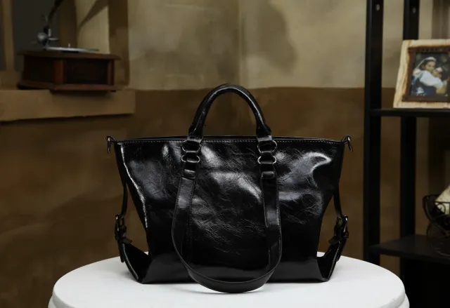 new winter tide Europe retro Fashion Handbag Shoulder Bag Satchel handbags Black - Shop at LoveMi