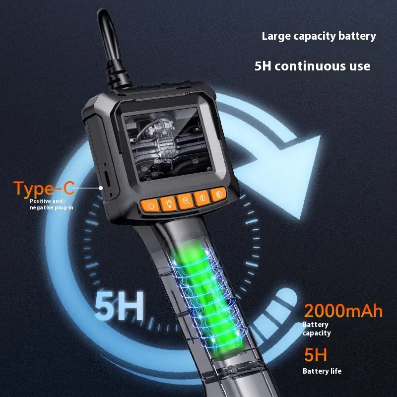 Portable Ultra-clear Industrial Pipe Endoscope