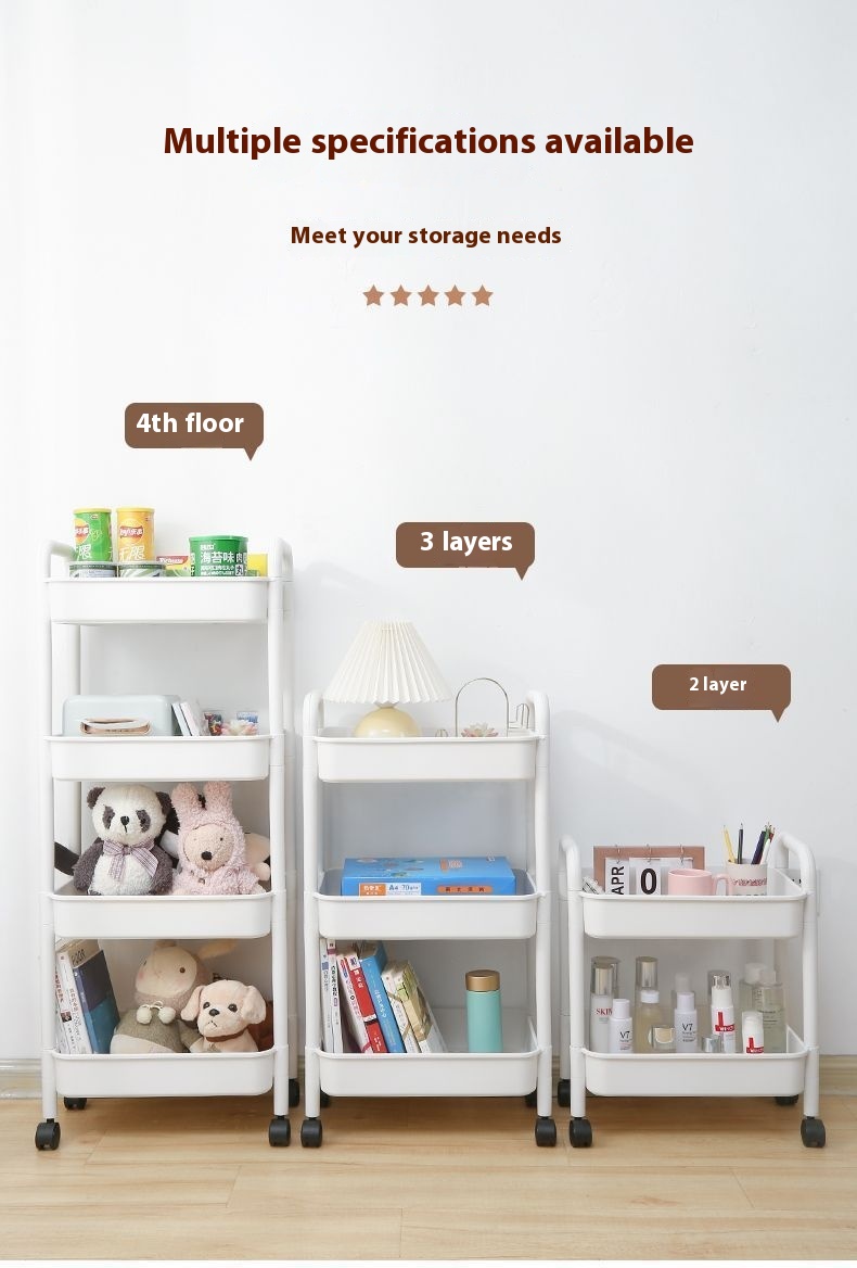 Title 12, Toilet Storage Movable Multi-layer Storage Rack