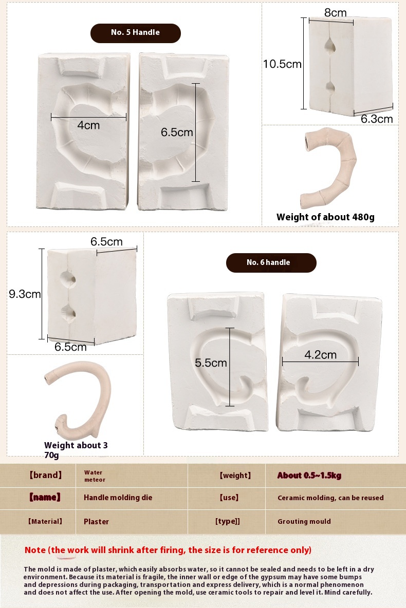 Title 1, Shuiliuxing Ceramic Handle Gypsum Grouting Mold