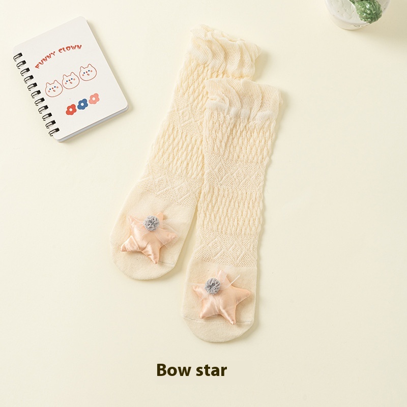 Beige Bow Star