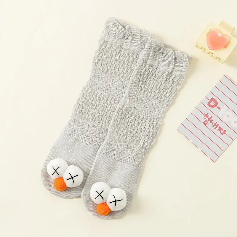 Babies' Thin Anti-mosquito Socks - Gray Big Eye