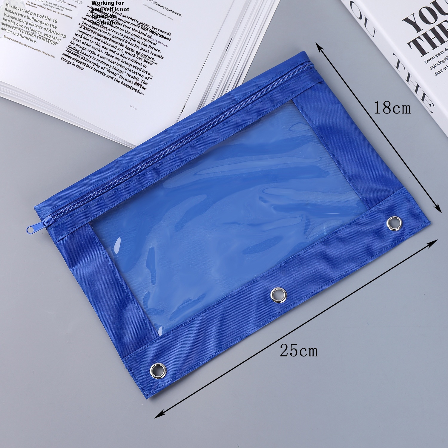 Title 20, Three-hole Transparent Oxford Cloth Stationery ...