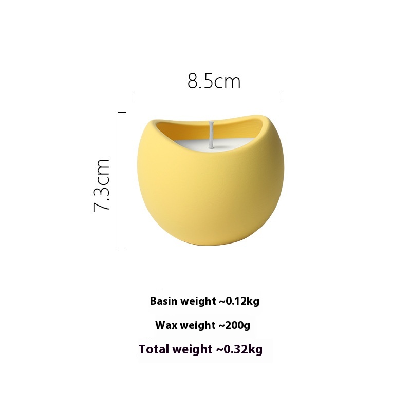 AK302 Lemon Yellow Candle Cup