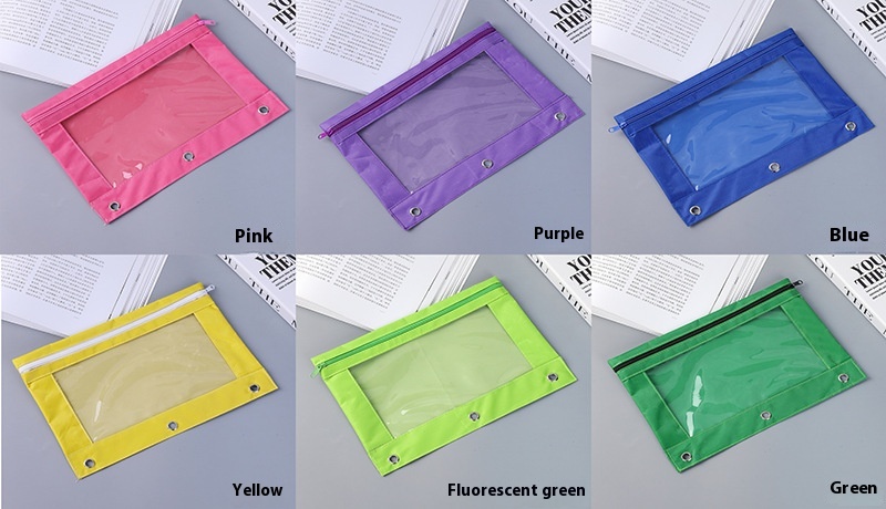 Title 8, Three-hole Transparent Oxford Cloth Stationery ...