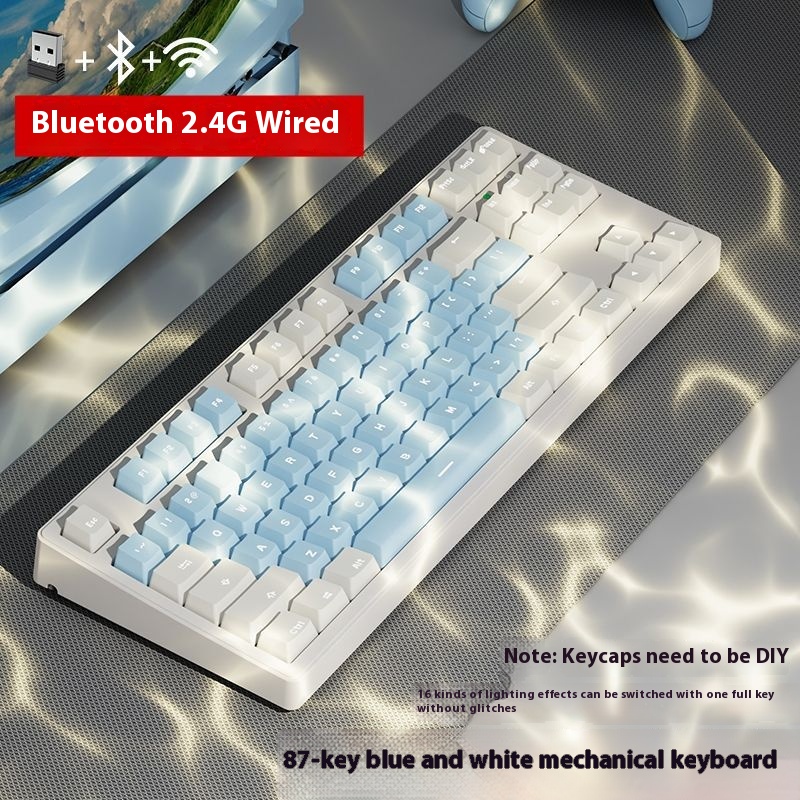 Blue And White 87 Keys