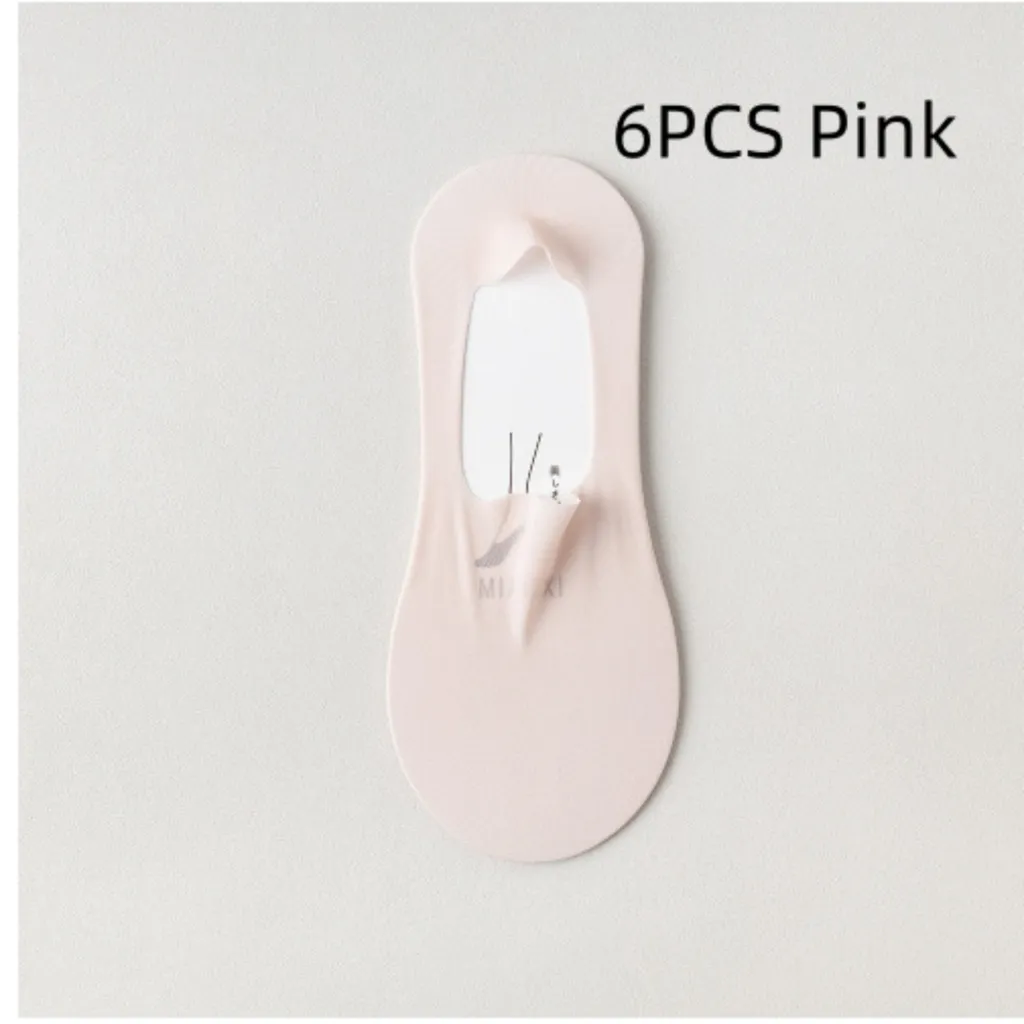 Non-slip Tight Ice Silk Any Lady Low Cut Sock - Average Size