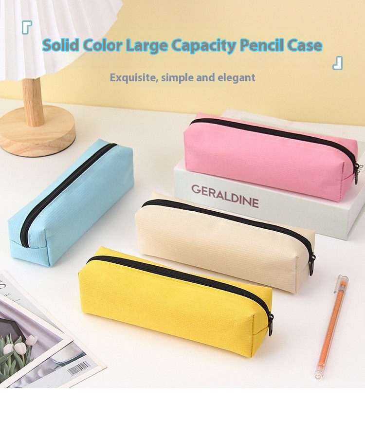 Title 5, Solid Color Oxford Cloth Large Capacity Student...