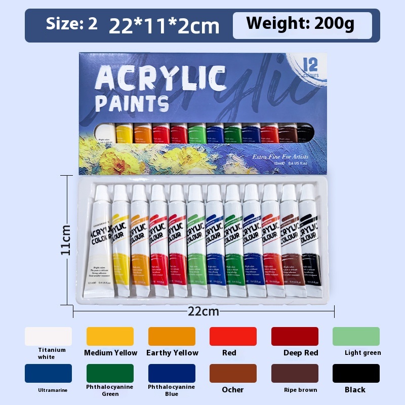 New 12 Colors 12ml Single Pack