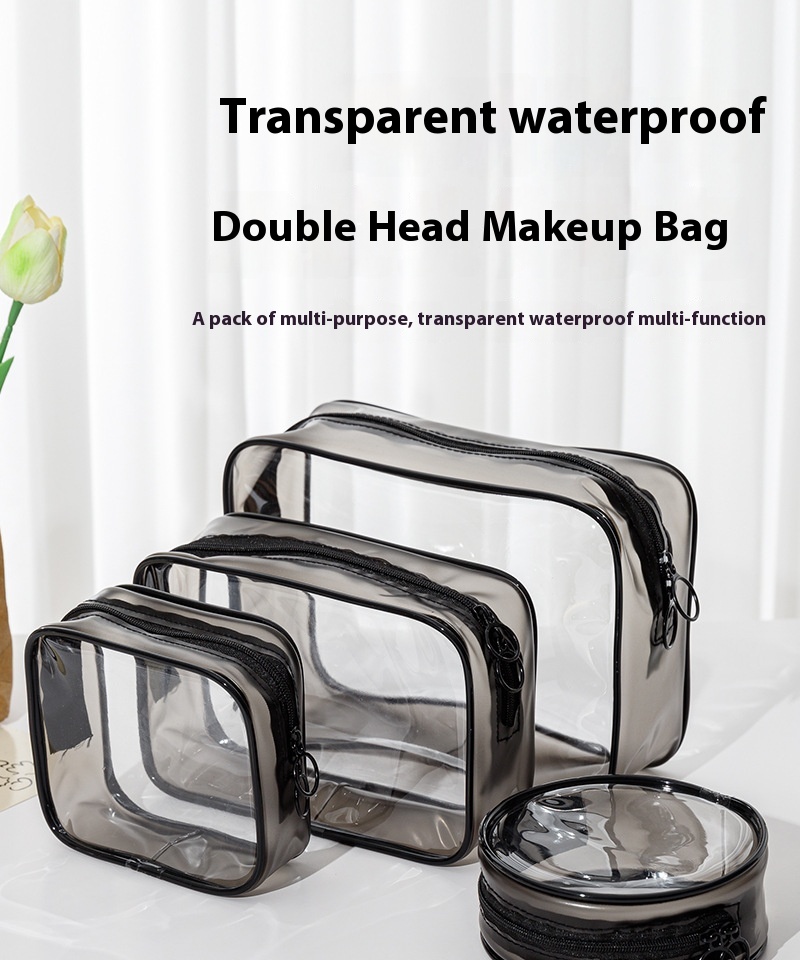 Title 2, PVC Transparent Bags Multifunctional Cosmetic B...