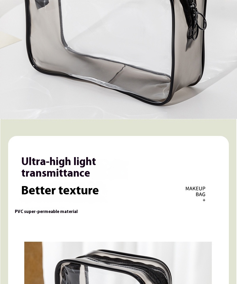 Title 8, PVC Transparent Bags Multifunctional Cosmetic B...