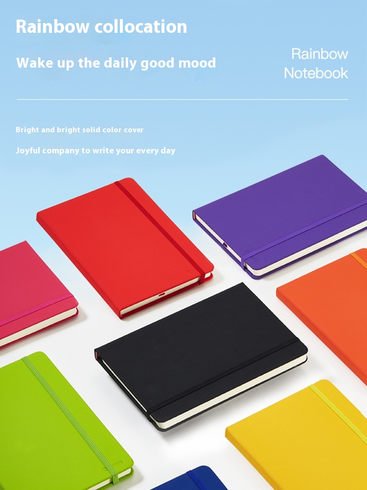 Title 2, Thickened A5 Notebook Student Leather Notepad