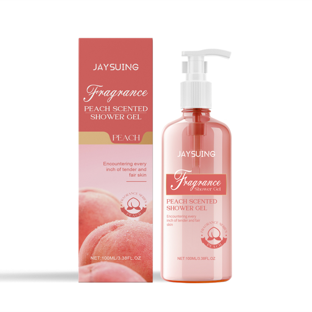 White peach body wash