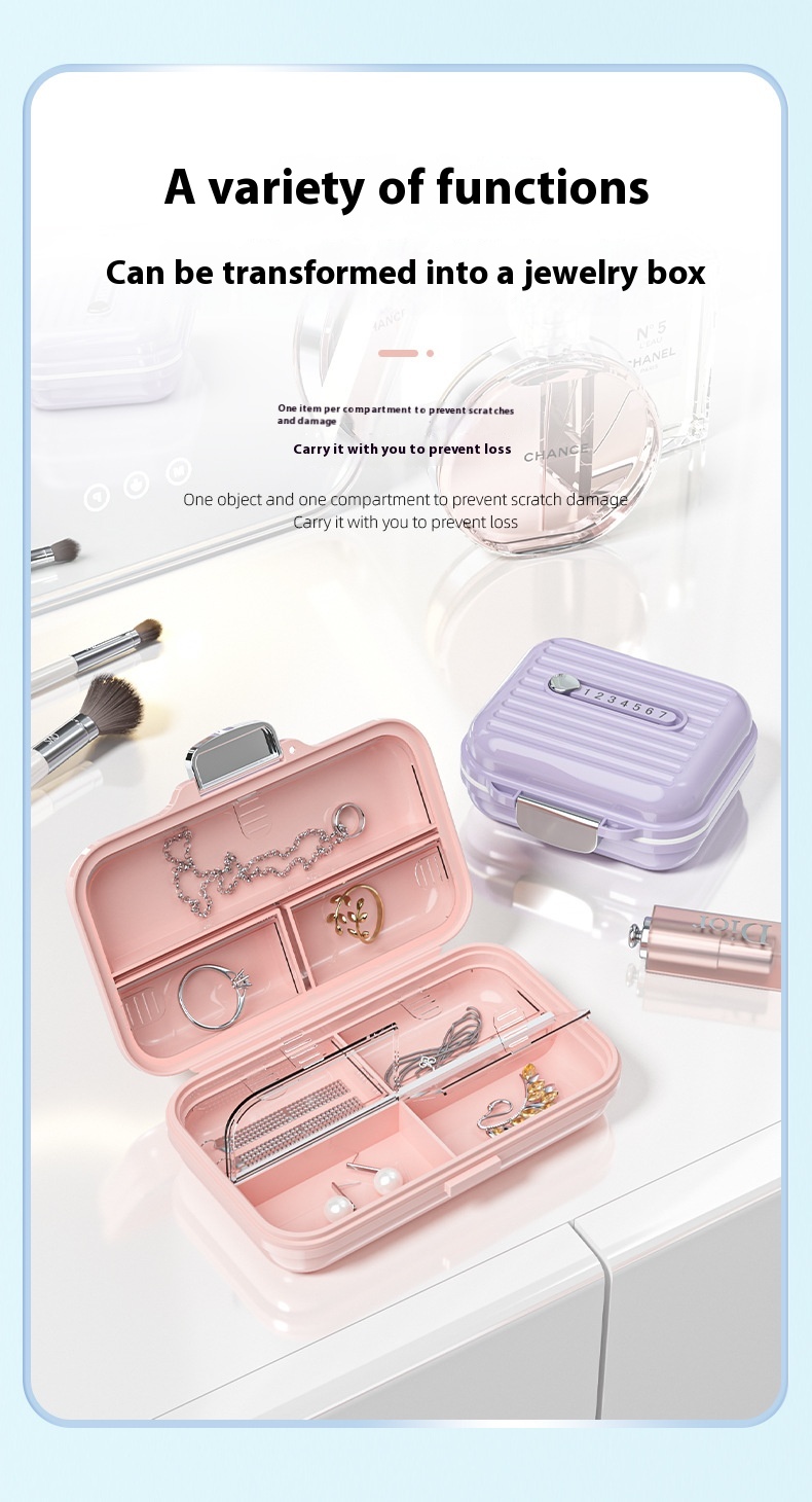 Title 4, Pill Box Portable Three Meals A Day Portable Se...