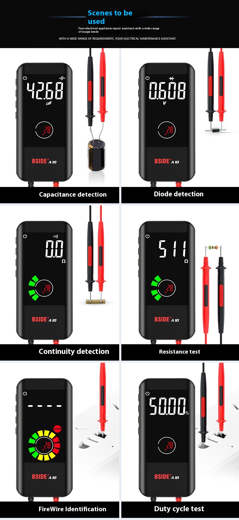 Title 8, BSIDE A10 Automatic Intelligent Multimeter