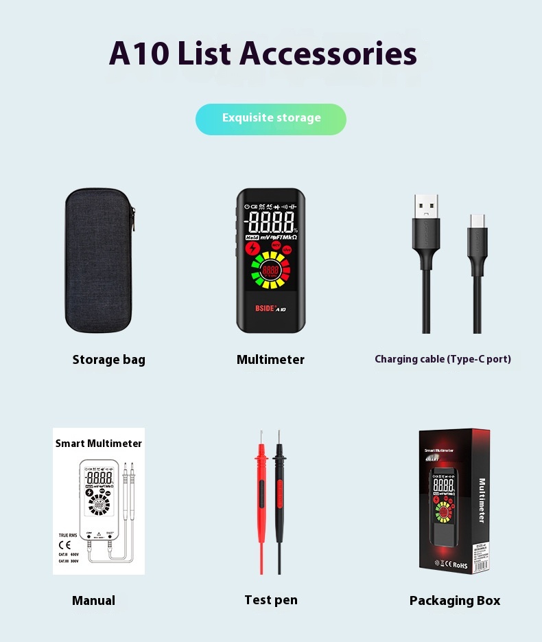 Title 2, BSIDE A10 Automatic Intelligent Multimeter