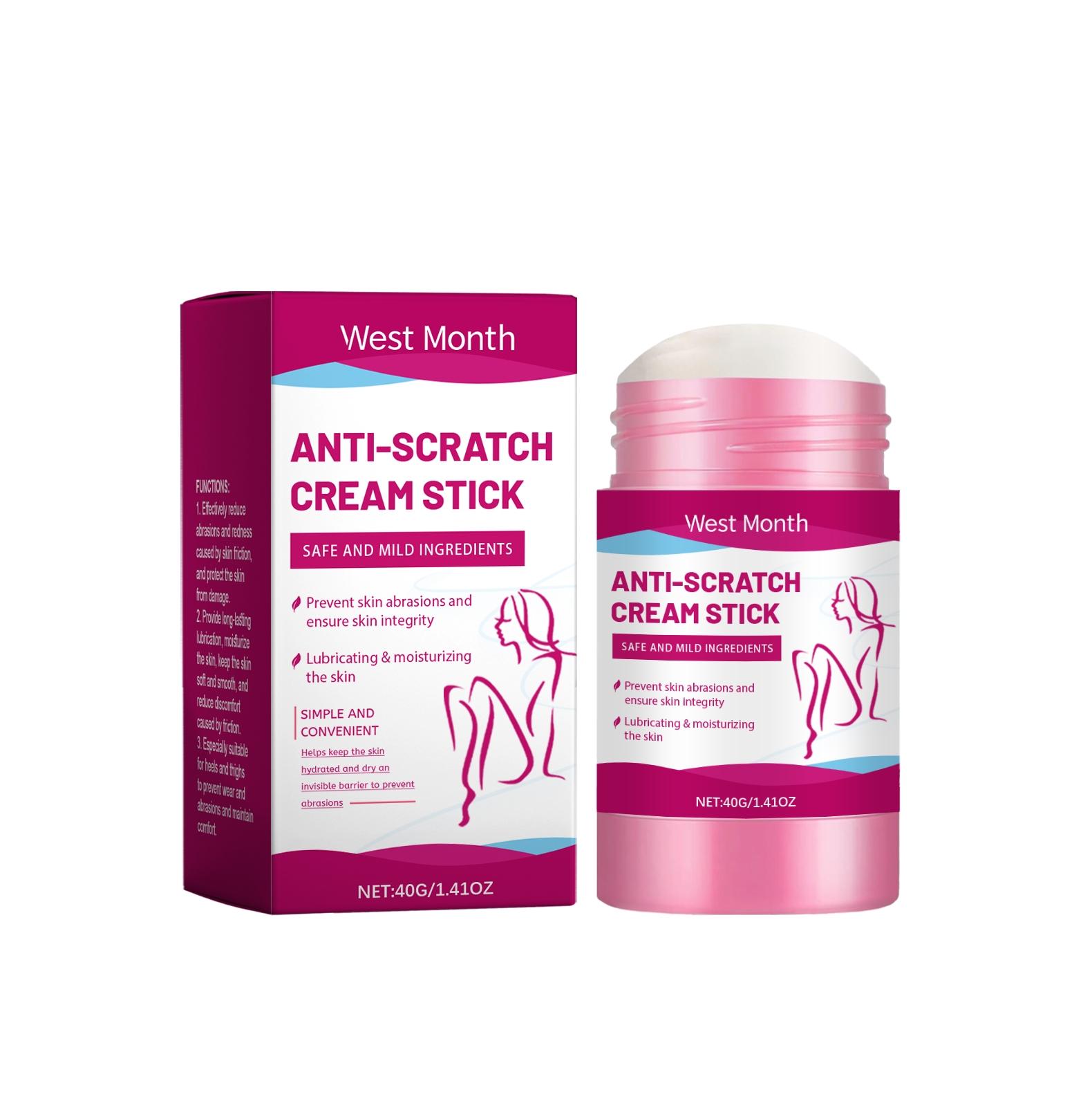 Title 1, Body Anti Friction Moisturizing Stick