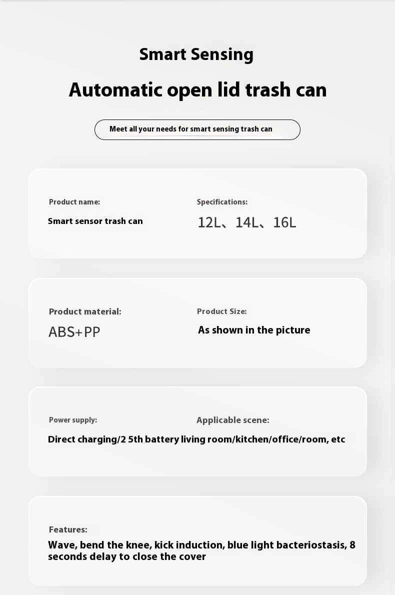 Title 5, Household Intelligent Garbage Bin With Lid Sensing
