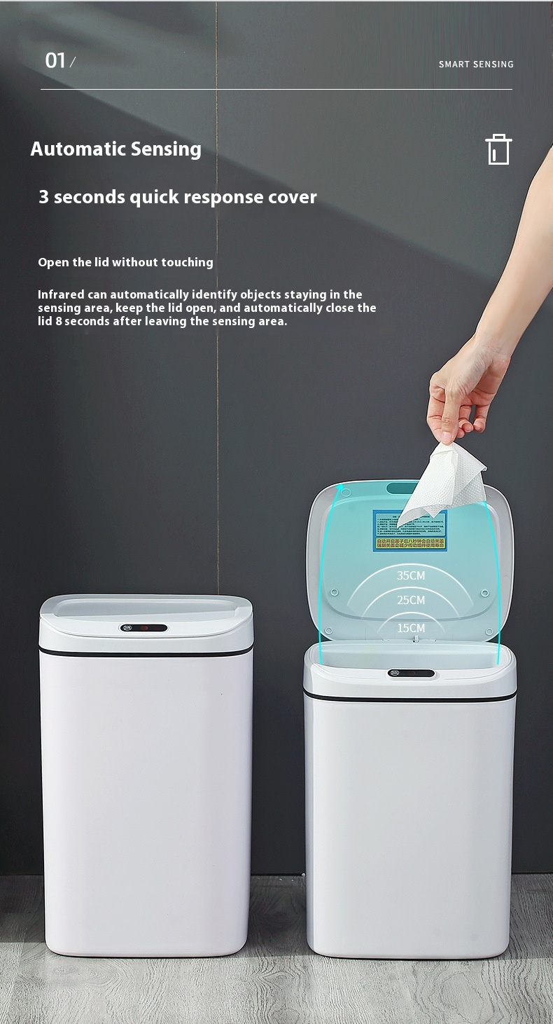 Title 1, Household Intelligent Garbage Bin With Lid Sensing