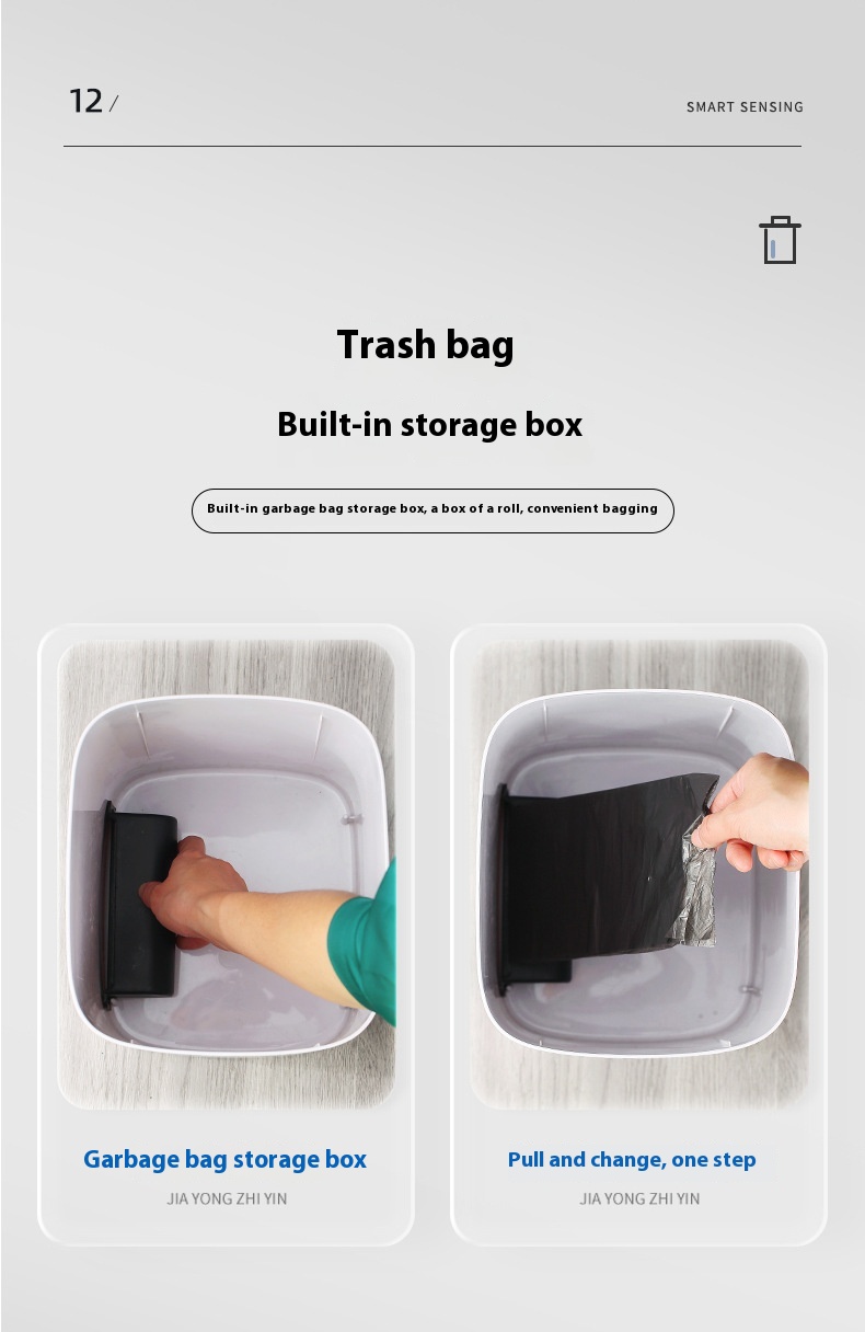 Title 12, Household Intelligent Garbage Bin With Lid Sensing