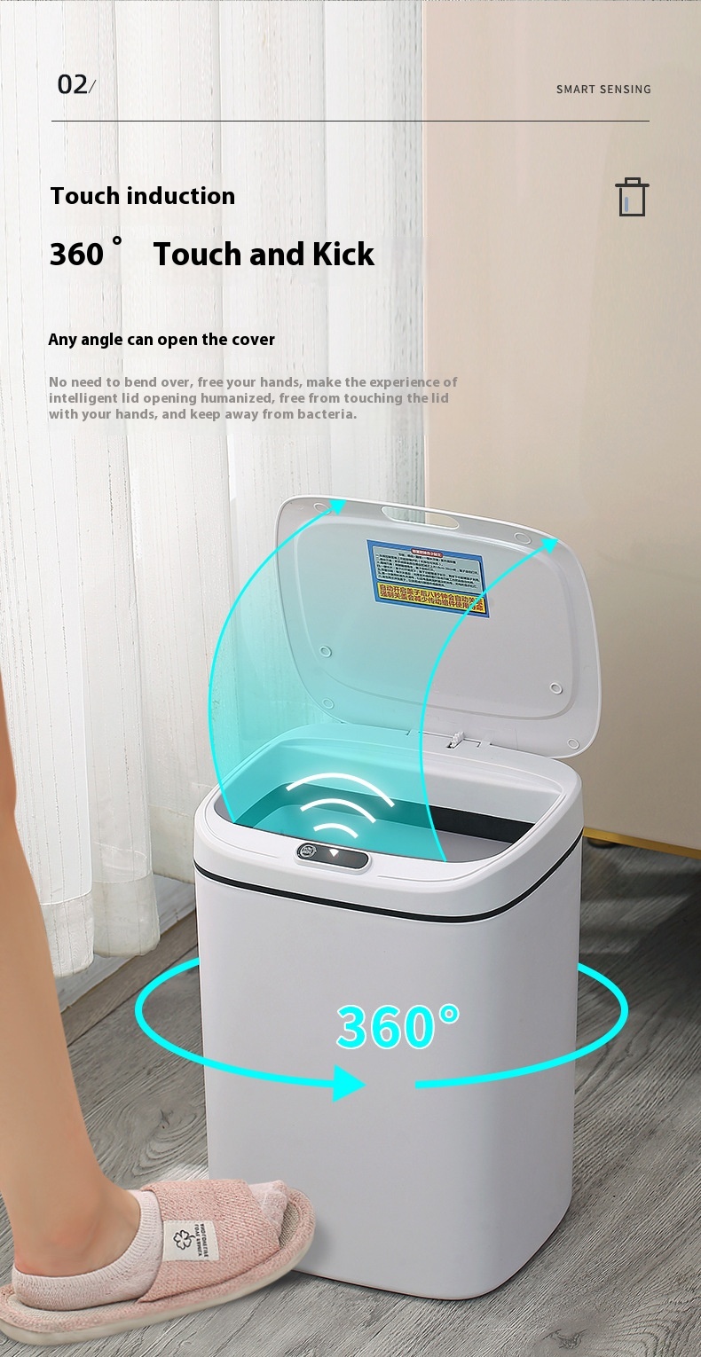 Title 14, Household Intelligent Garbage Bin With Lid Sensing