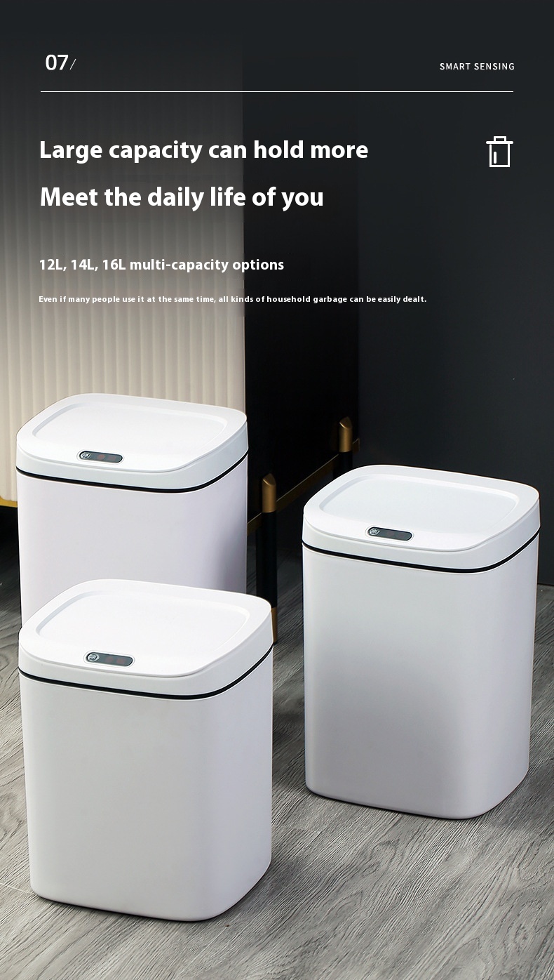 Title 3, Household Intelligent Garbage Bin With Lid Sensing