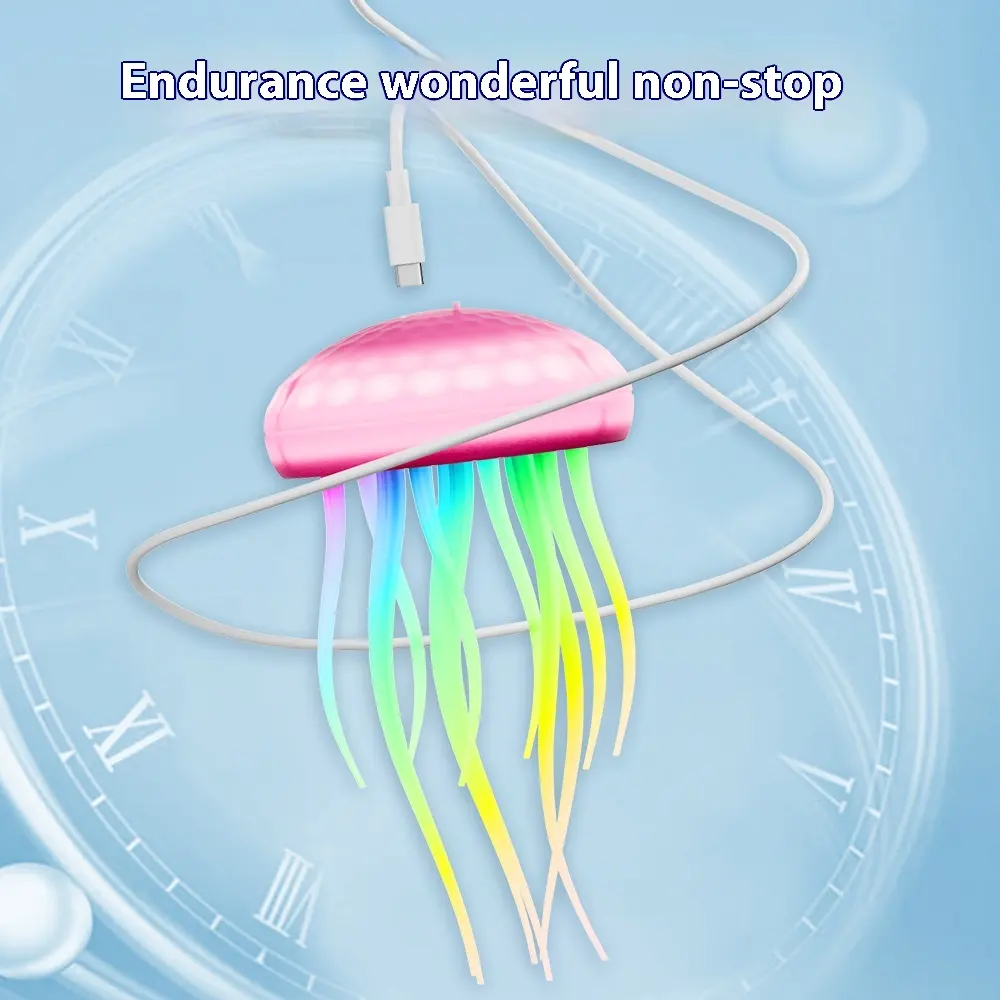 Voice-controlled Swimming Jellyfish Lamp Induction Luminous Ambience