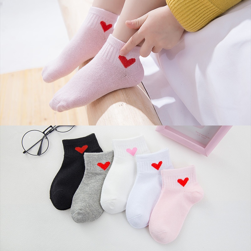 Ankle Socks Screw Type Heart