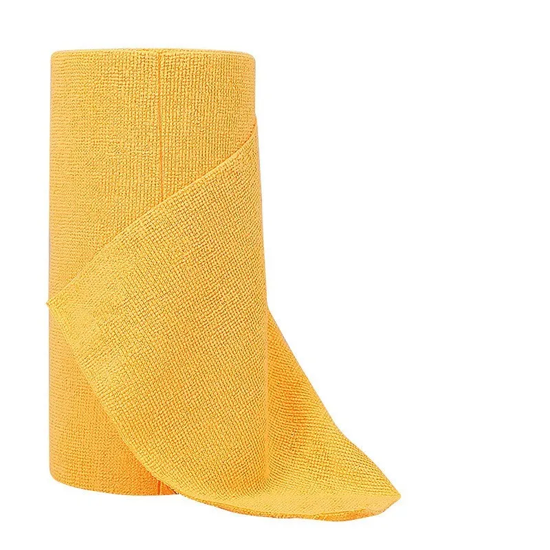 Kitchen Dishwashing Cloth Household Cleaning - Shredded Rag Orange Yellow