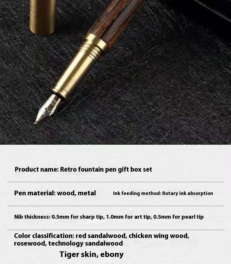 Title 2, Caneta de assinatura premium em latão e sândalo...