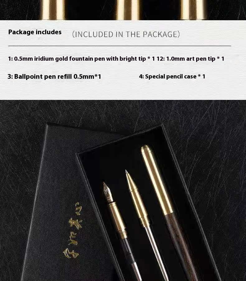 Title 4, Caneta de assinatura premium em latão e sândalo...