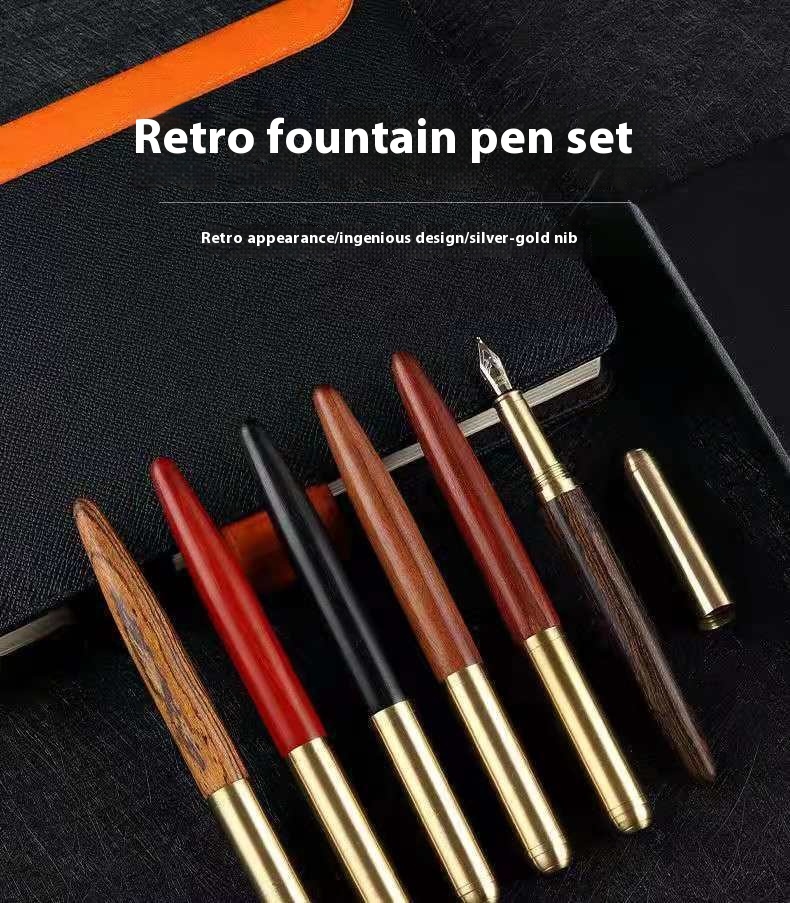 Title 3, Caneta de assinatura premium em latão e sândalo...