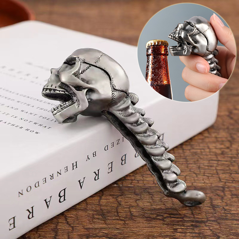 Antique Skull Bottle Opener — image 2