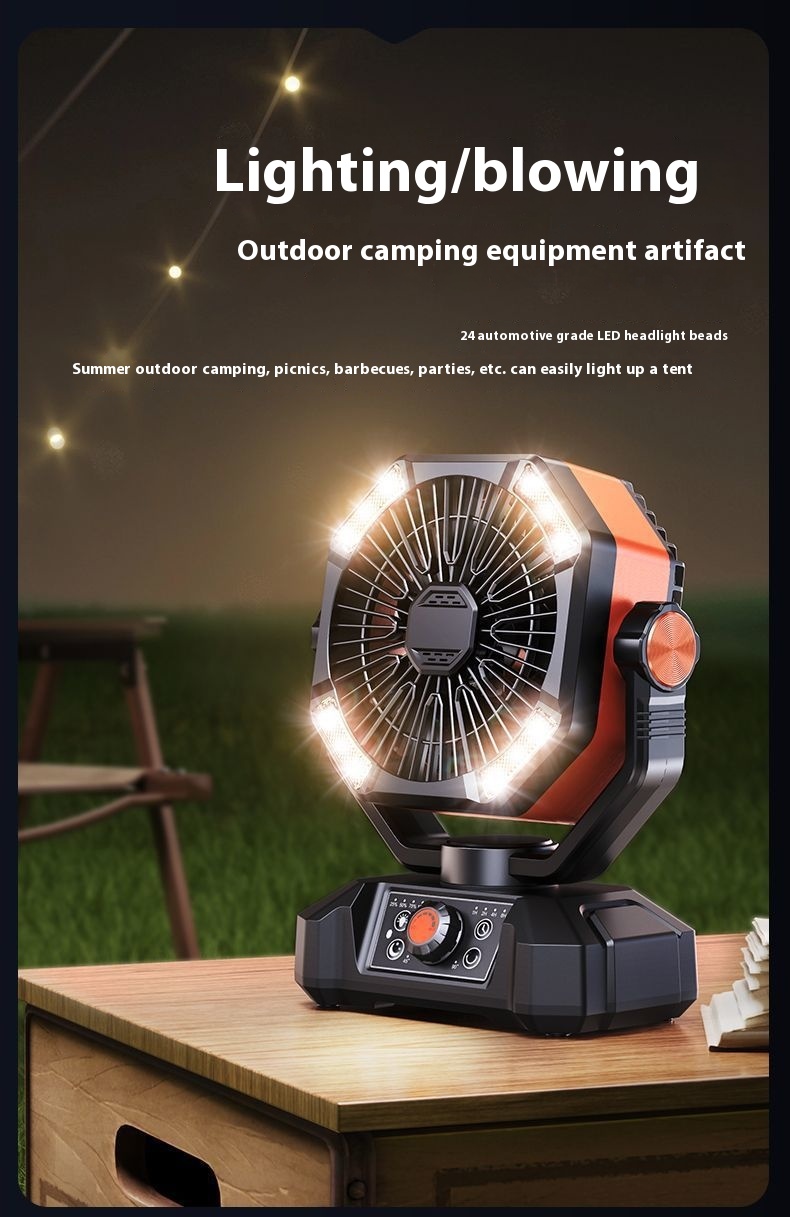 Title 22, Electric Fan Wireless Outdoor Camping Charging ...