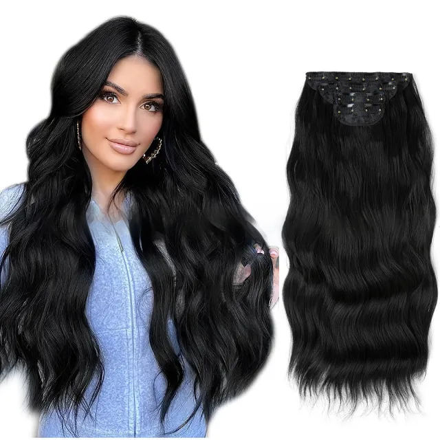 High temperature Fiber Wig Women's Wig Set Four piece Set 1B - Shop at LoveMi