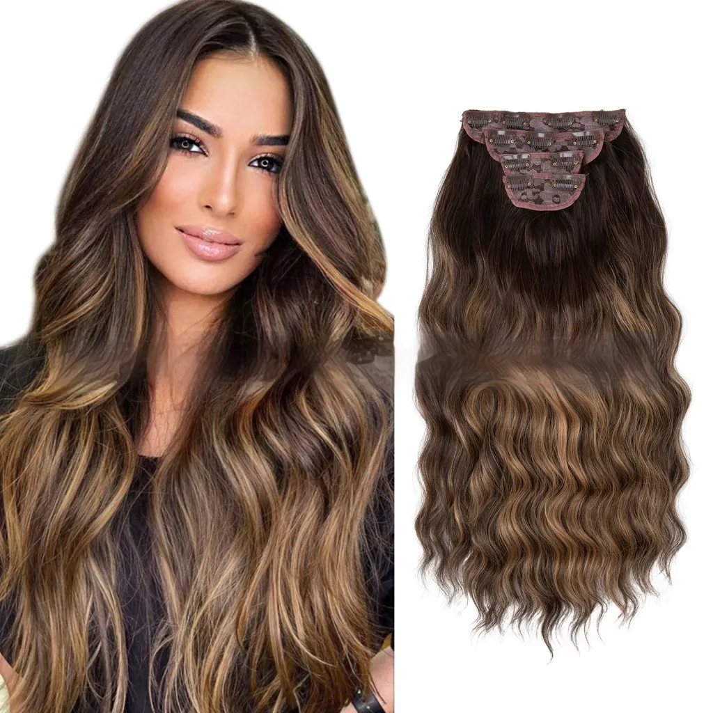 High-temperature Fiber Wig Women's Wig Set Four-piece Set - 6Att6H27