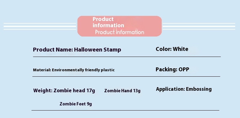 Title 5, Plastic Halloween Seal Grinding Tool Embossing