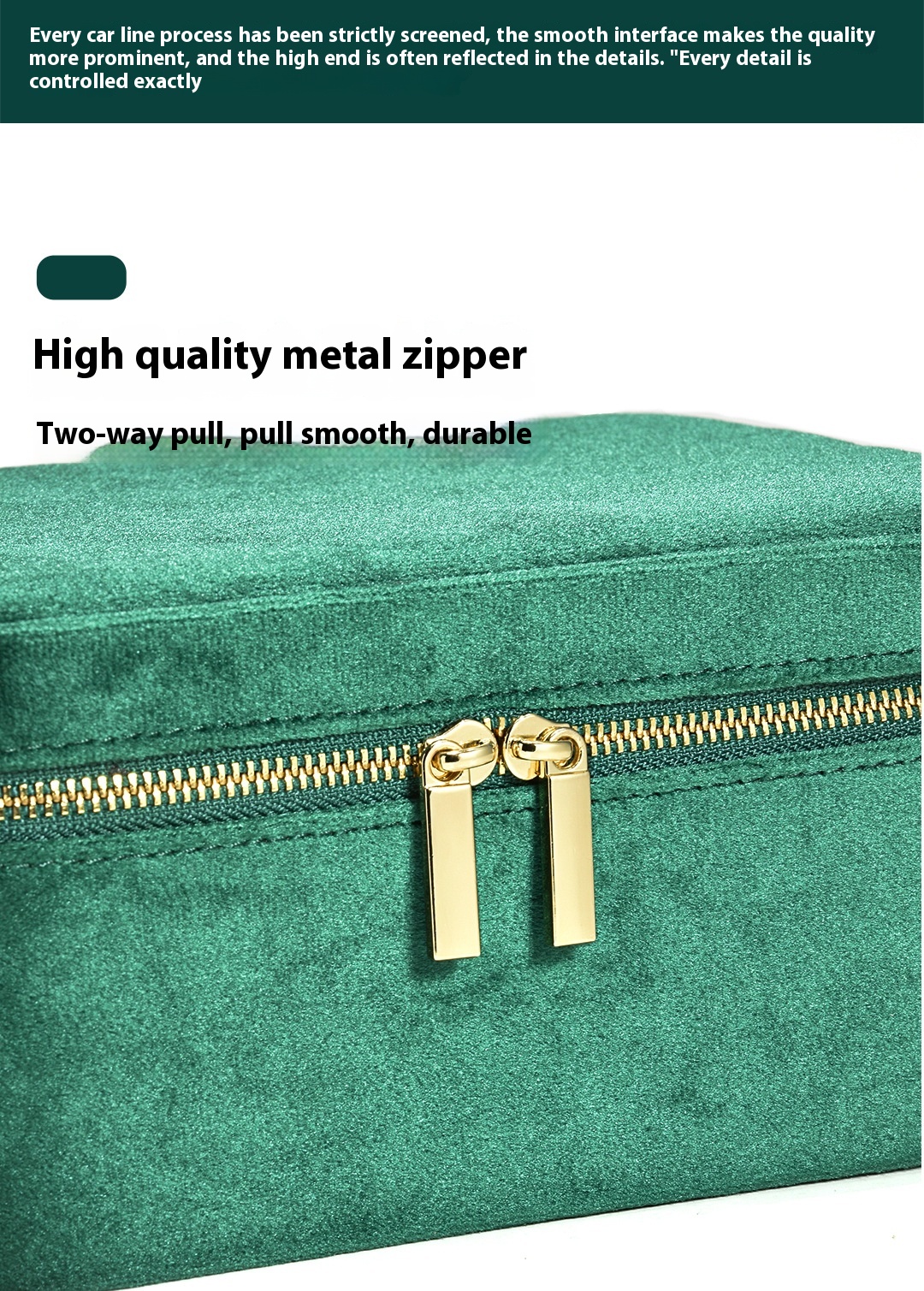 Title 7, Double Layer Velvet Jewelry Box, Home Retro Mul...