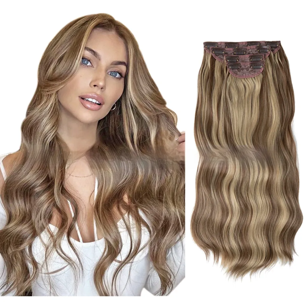 High-temperature Fiber Wig Women's Wig Set Four-piece Set - 10H24B