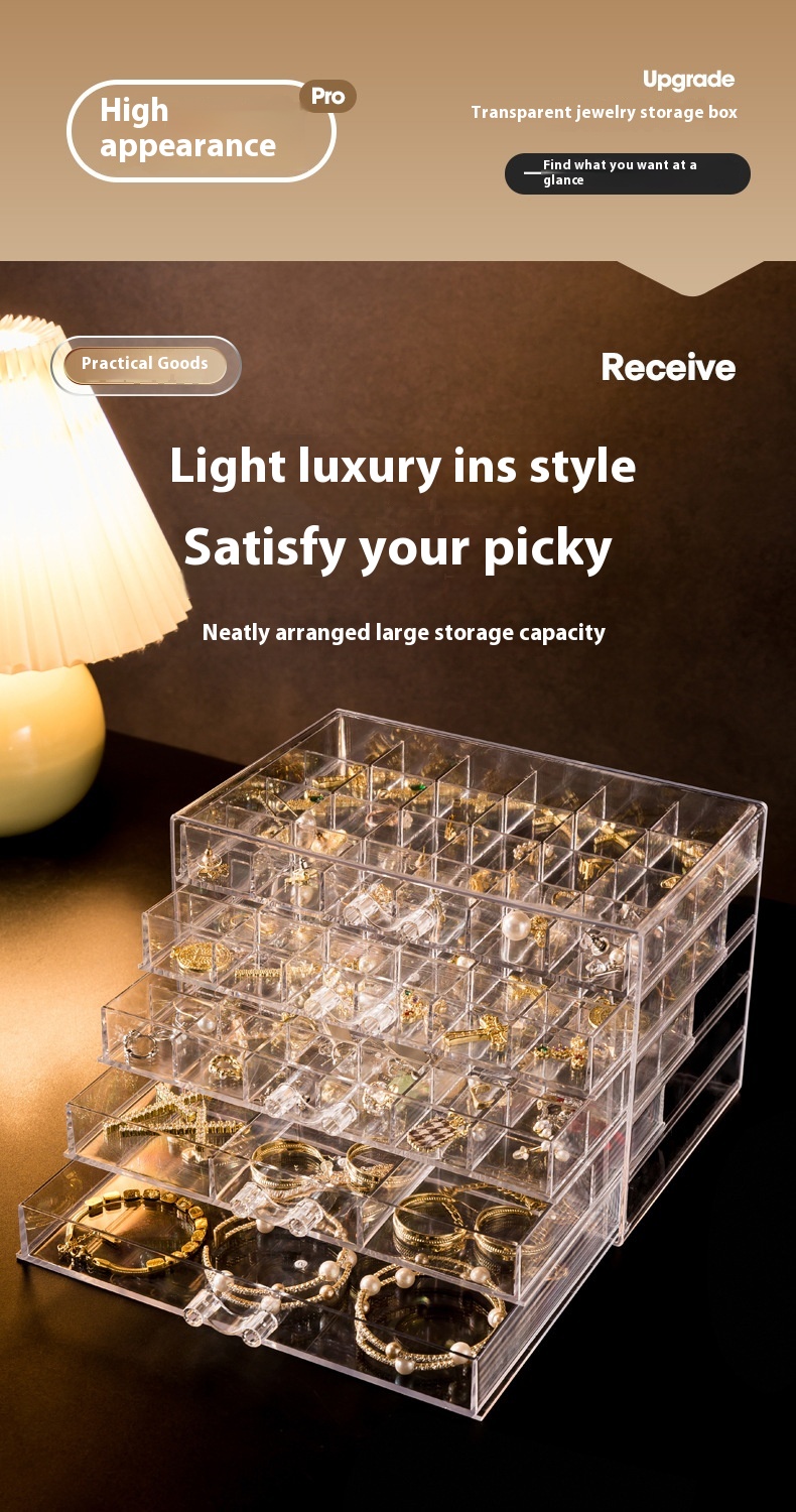 Title 7, Jewelry Storage Box Multi-layer Large Capacity ...