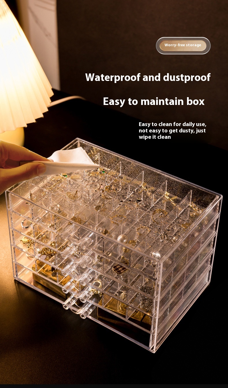 Title 4, Jewelry Storage Box Multi-layer Large Capacity ...