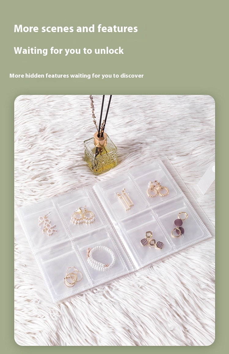 Title 3, Jewelry Earrings Transparent Storage Bag