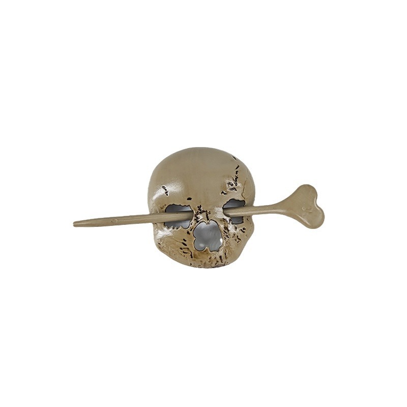 Women's Halloween Vintage Ornament Barrettes (Skull)