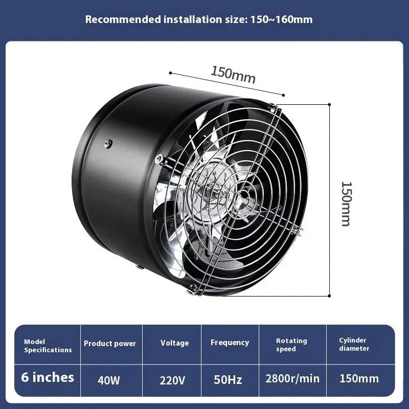 Rental House Strong Wind Fume Exhaust Fan With Bracket
