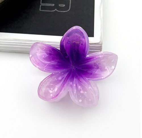 4cm Clear glitter Purple