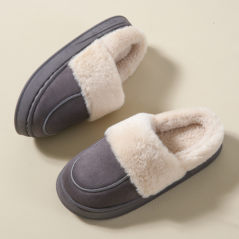 Dark gray EVA slippers