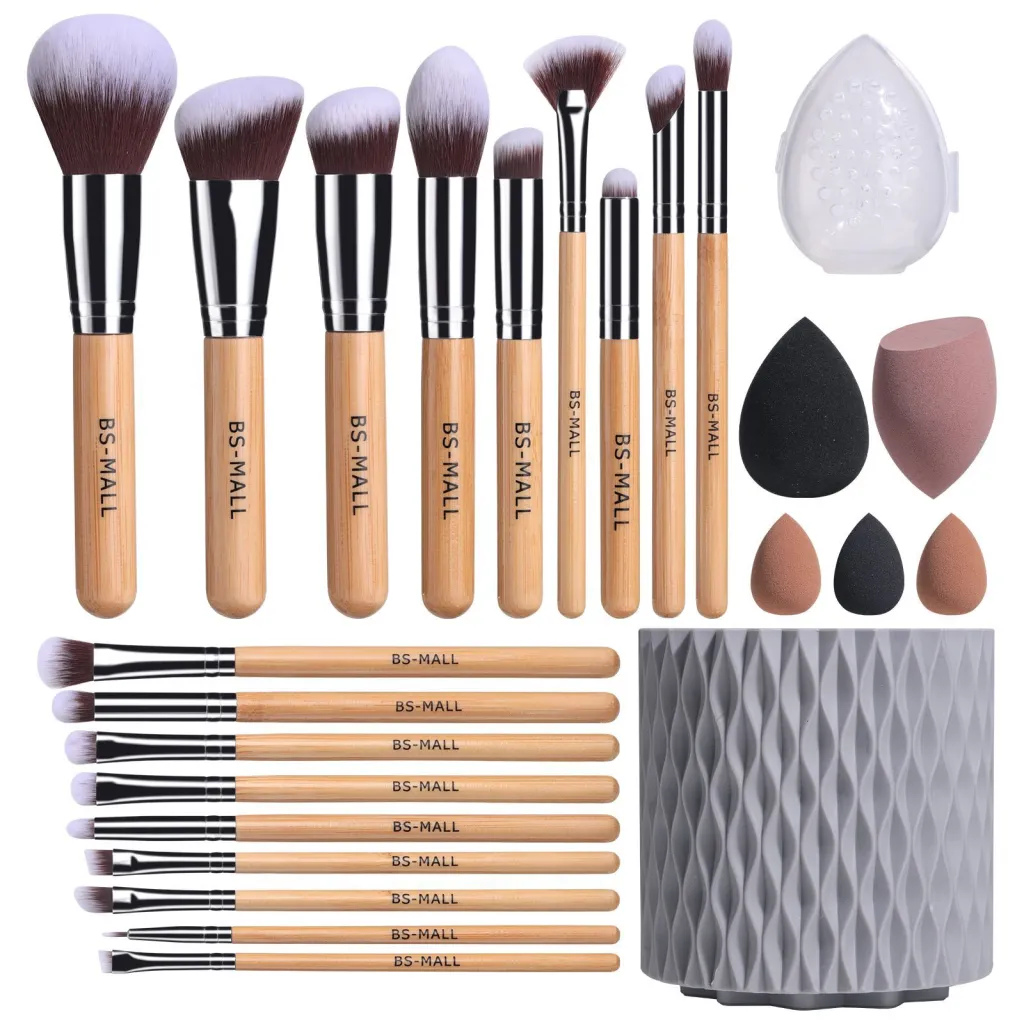 18 Makeup Brushes Suit Rotating Barrel - Have Logo