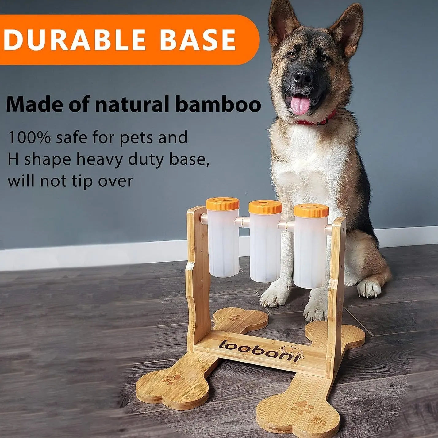 Dog Toy Wooden Puzzle Interactive Snack Dispenser