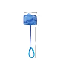 Accessories Fish Tank Fish Fishing Net Round Square Telescopic - Blue - View 1